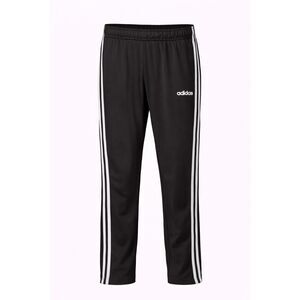 Adidas Black 3-Stripe Track Pants Size S Athletic Joggers Missing Drawstring